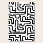 Hand drawn paint brush line pattern Cutting Board Gallery Image 1