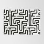 Hand drawn paint brush line pattern Rug Gallery Image 2
