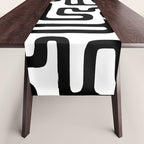 Hand drawn paint brush line pattern Table Runner Gallery Image 1