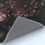 Nocturnal Botanica Moody Baroque Flowers Rug Gallery Image 4