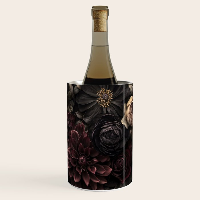 Nocturnal Botanica Moody Baroque Flowers Wine Chiller Gallery Image 1