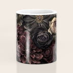Nocturnal Botanica Moody Baroque Flowers Coffee Mug Gallery Image 4