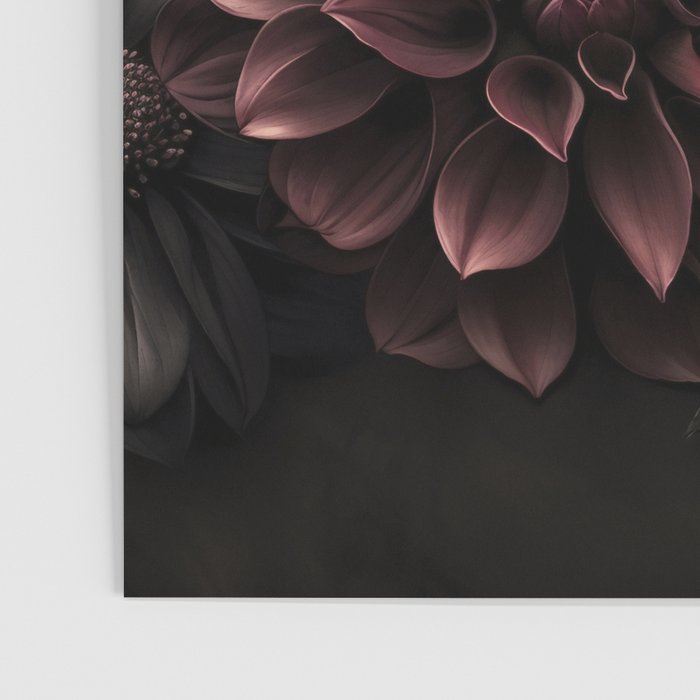 Nocturnal Botanica Moody Baroque Flowers Poster Gallery Image 3