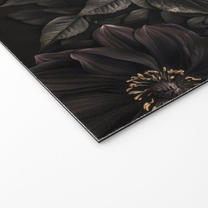Nocturnal Botanica Moody Baroque Flowers Welcome Mat Gallery Image 2