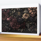 Nocturnal Botanica Moody Baroque Flowers Wall Mural Gallery Image 2