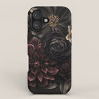 Nocturnal Botanica Moody Baroque Flowers iPhone Case Gallery Image 1