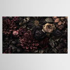 Nocturnal Botanica Moody Baroque Flowers Tablecloth Gallery Image 2
