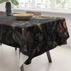 Nocturnal Botanica Moody Baroque Flowers Tablecloth Gallery Image 3