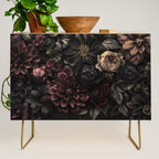 Nocturnal Botanica Moody Baroque Flowers Credenza Gallery Image 1
