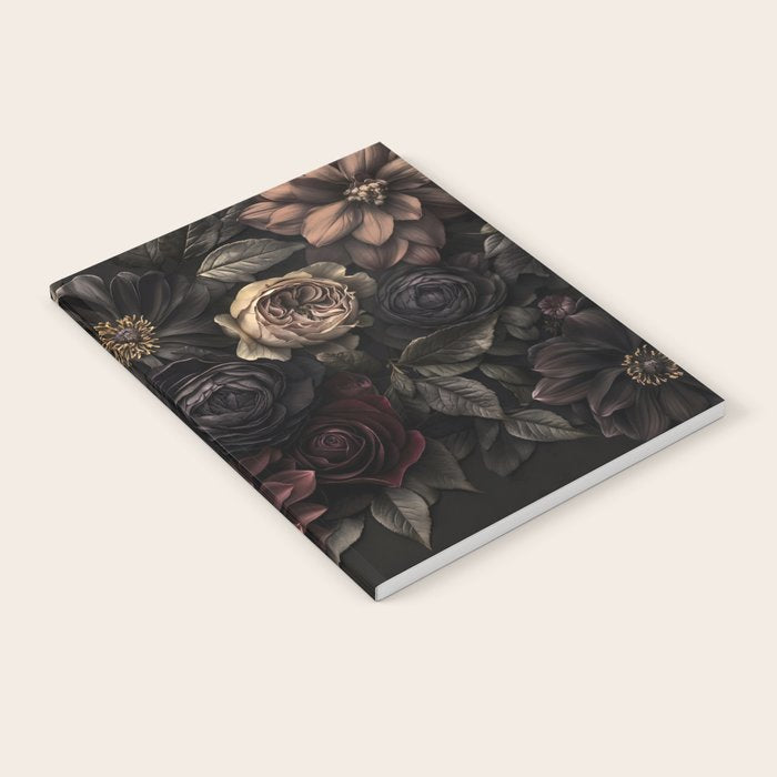 Nocturnal Botanica Moody Baroque Flowers Notebook Gallery Image 2