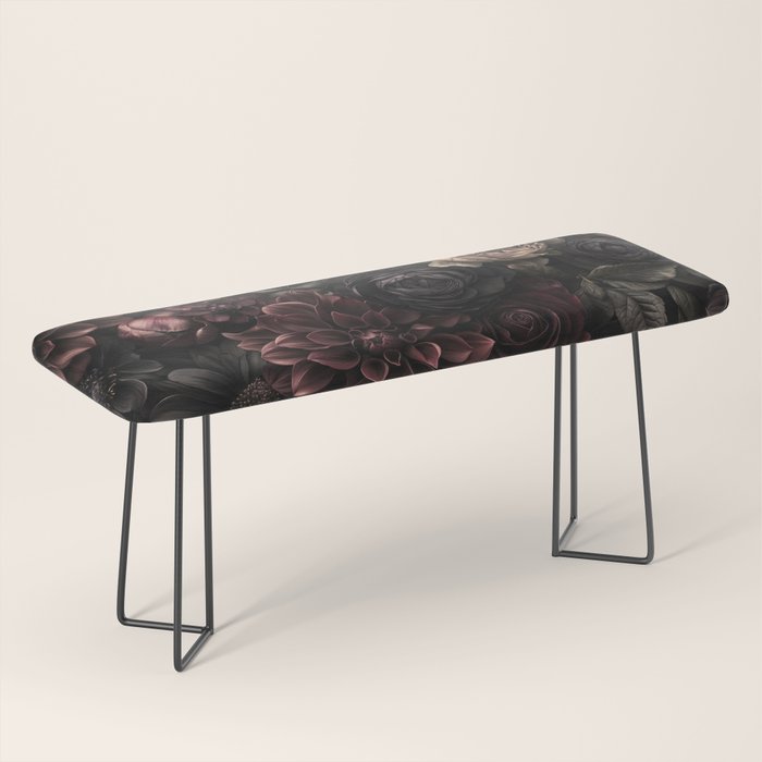 Nocturnal Botanica Moody Baroque Flowers Bench Gallery Image 1