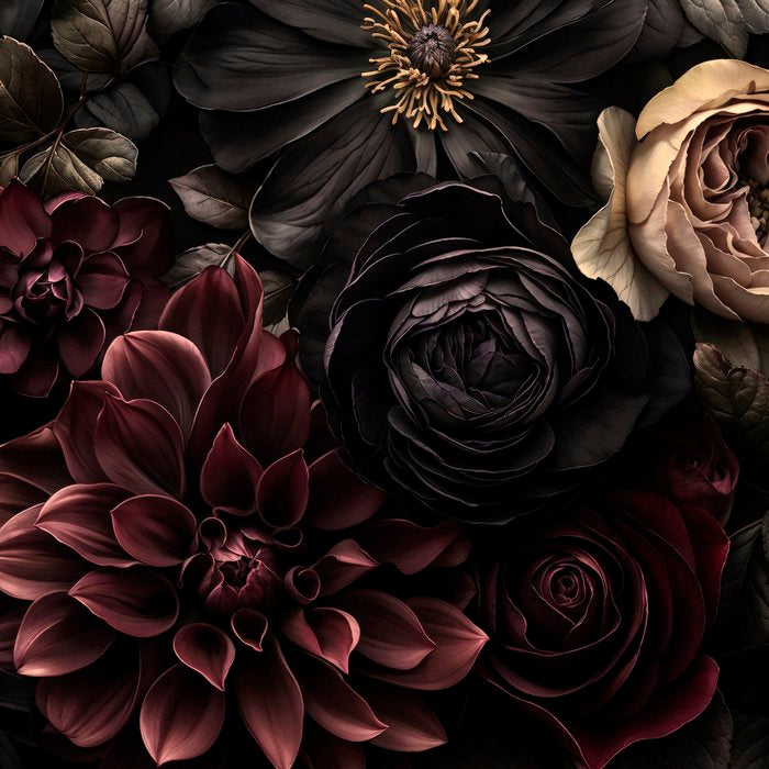 Nocturnal Botanica Moody Baroque Flowers Coffee Mug Gallery Image 2