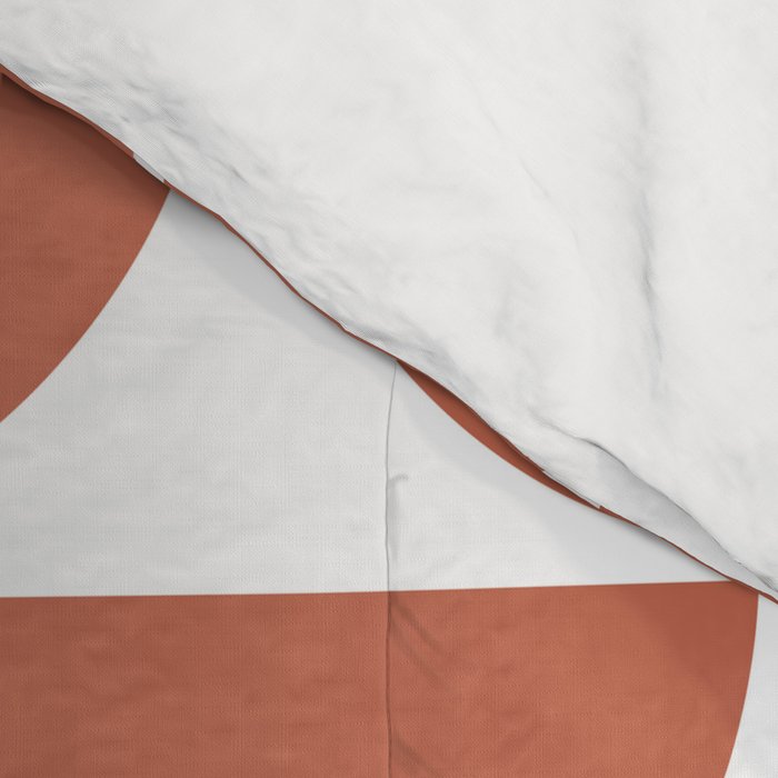 Mid Century Modern Geometric 04 Terracotta Comforter Gallery Image 4