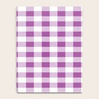 Gingham Large Lavender Amethyst White Notebook Gallery Image 4