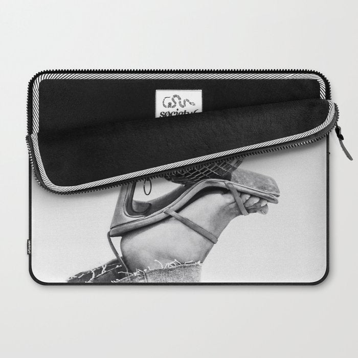 Disco Heels Trend Black White  Photo Art Laptop Sleeve Gallery Image 2