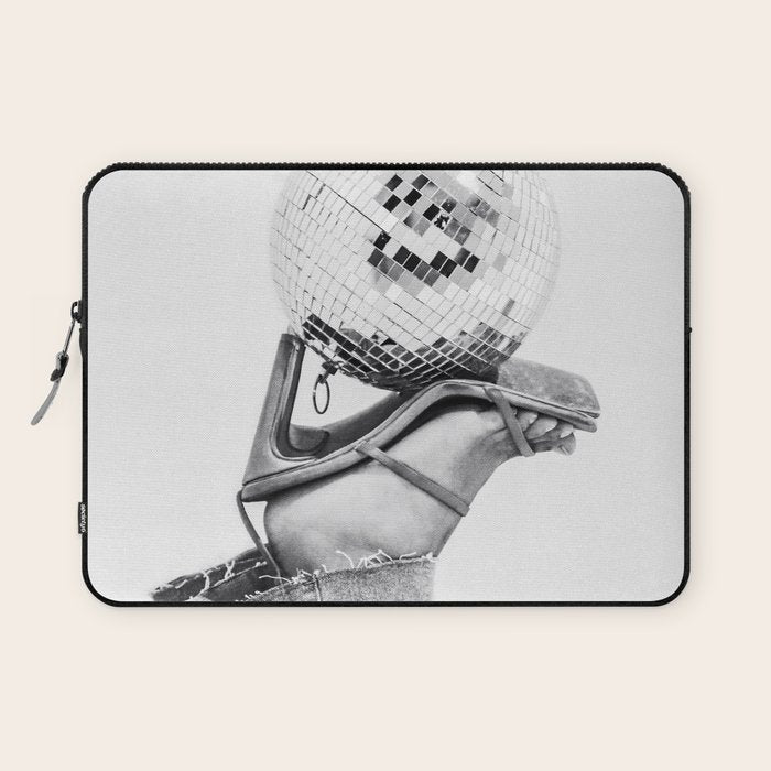 Disco Heels Trend Black White  Photo Art Laptop Sleeve Gallery Image 1