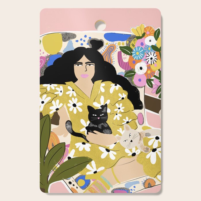 Life with cats Cutting Board Gallery Image 1