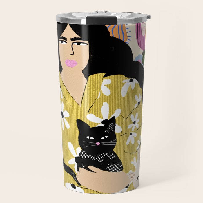 Life with cats Travel Mug Gallery Image 1