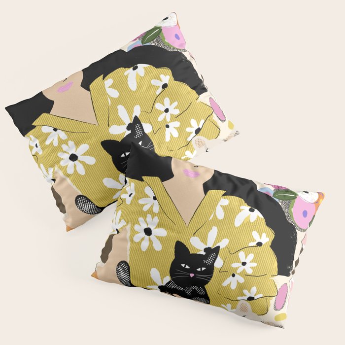 Life with cats Pillow Sham Gallery Image 3