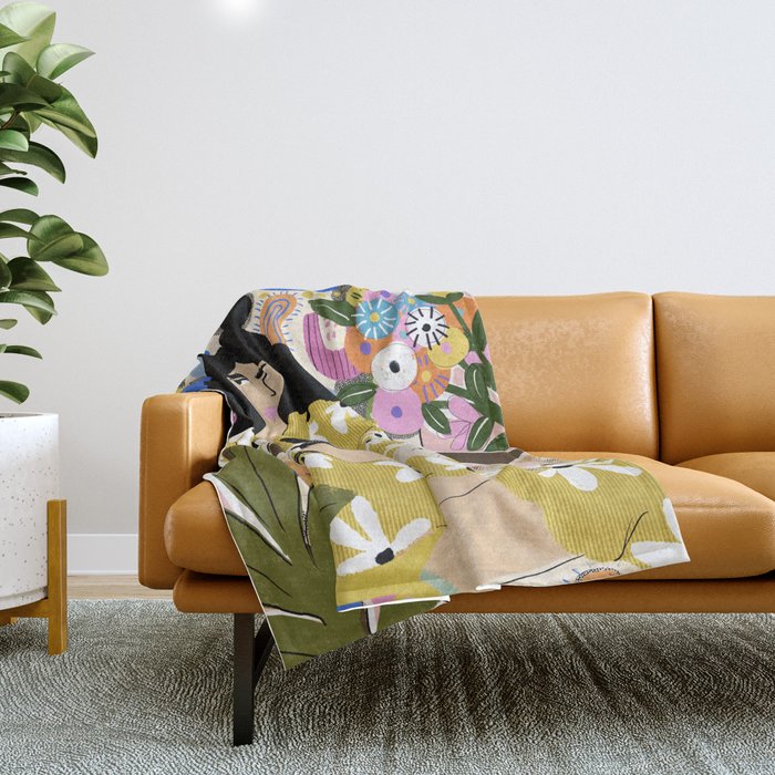 Life with cats Throw Blanket Gallery Image 1