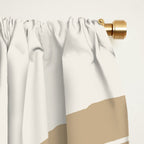 Two Tone Line Curvature LXV Earthy Boho Modern Arch Abstract Window Curtain Gallery Image 2