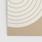 Two Tone Line Curvature LXV Earthy Boho Modern Arch Abstract Poster Gallery Image 3