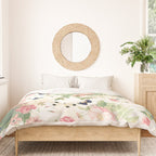 Vintage & Shabby Chic - Botanical Flower Roses Garden Duvet Cover Gallery Image 3