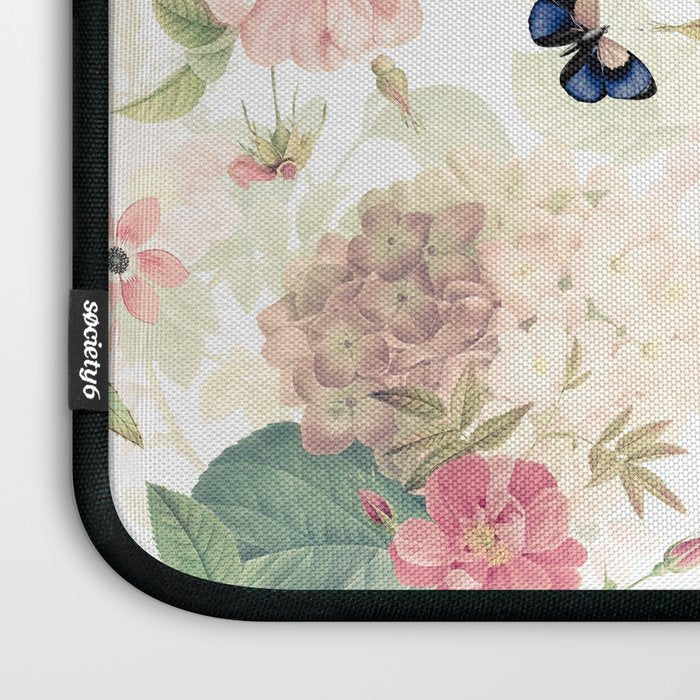 Vintage & Shabby Chic - Botanical Flower Roses Garden Laptop Sleeve Gallery Image 3