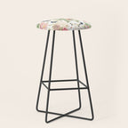 Vintage & Shabby Chic - Botanical Flower Roses Garden Stool Gallery Image 1