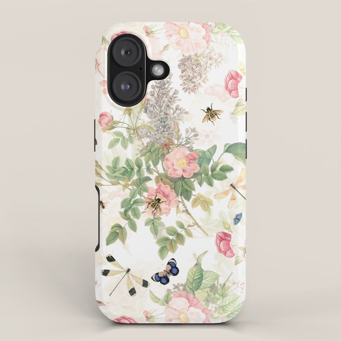 Vintage & Shabby Chic - Botanical Flower Roses Garden iPhone Case Gallery Image 1