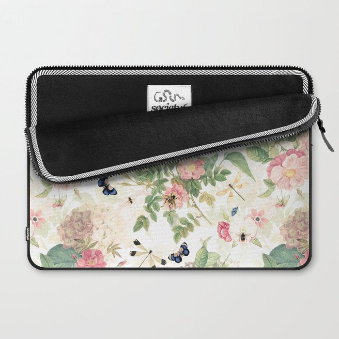 Vintage & Shabby Chic - Botanical Flower Roses Garden Laptop Sleeve Gallery Image 2
