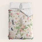 Vintage & Shabby Chic - Botanical Flower Roses Garden Comforter Gallery Image 6