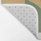Leaves Minimalism - Green Gold Bath Mat Gallery Image 2