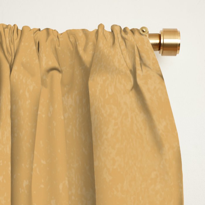 Leaves Minimalism - Green Gold Window Curtain Gallery Image 2