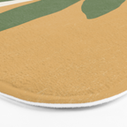 Leaves Minimalism - Green Gold Bath Mat Gallery Image 3