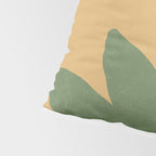 Leaves Minimalism - Green Gold Pillow Sham Gallery Image 4