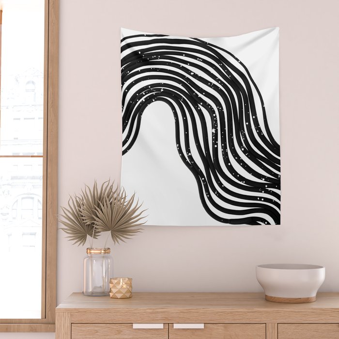 Be Wavy, Never Straight Wall Tapestry Gallery Image 2