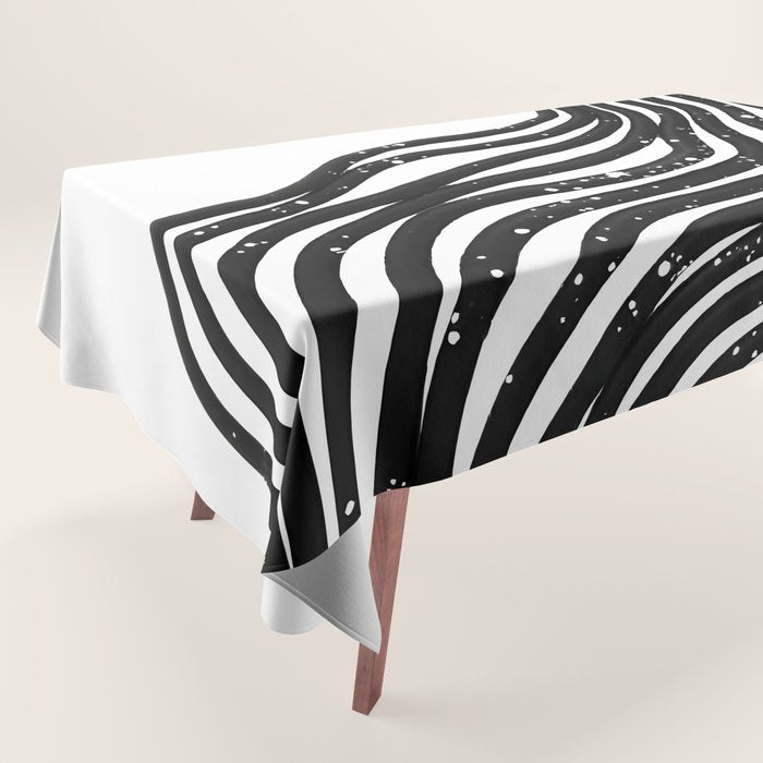 Be Wavy, Never Straight Tablecloth Gallery Image 1