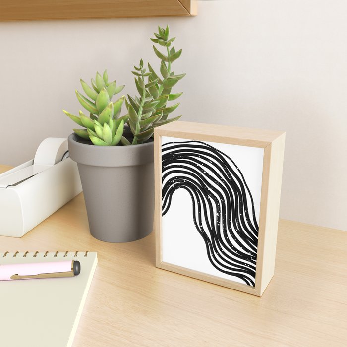 Be Wavy, Never Straight Mini Art Print Gallery Image 2