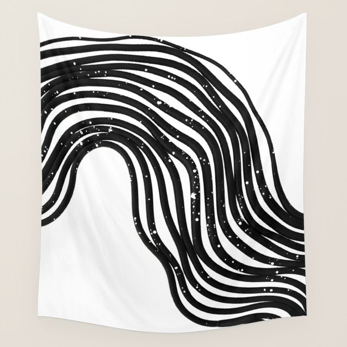 Be Wavy, Never Straight Wall Tapestry Gallery Image 4
