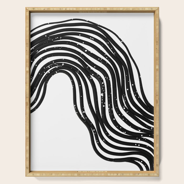 Be Wavy, Never Straight Serving Tray Gallery Image 1