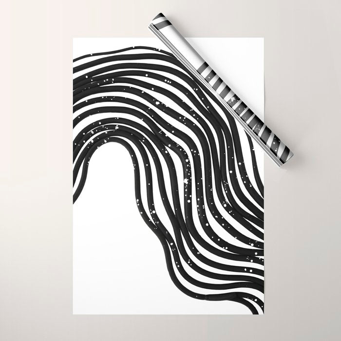 Be Wavy, Never Straight Wrapping Paper Gallery Image 1