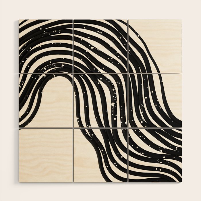 Be Wavy, Never Straight Wood Wall Art Gallery Image 1