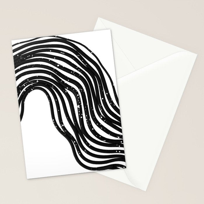 Be Wavy, Never Straight Stationery Card Gallery Image 2