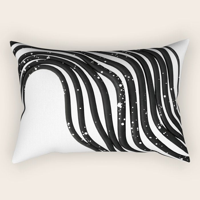Be Wavy, Never Straight Rectangular Pillow Gallery Image 1