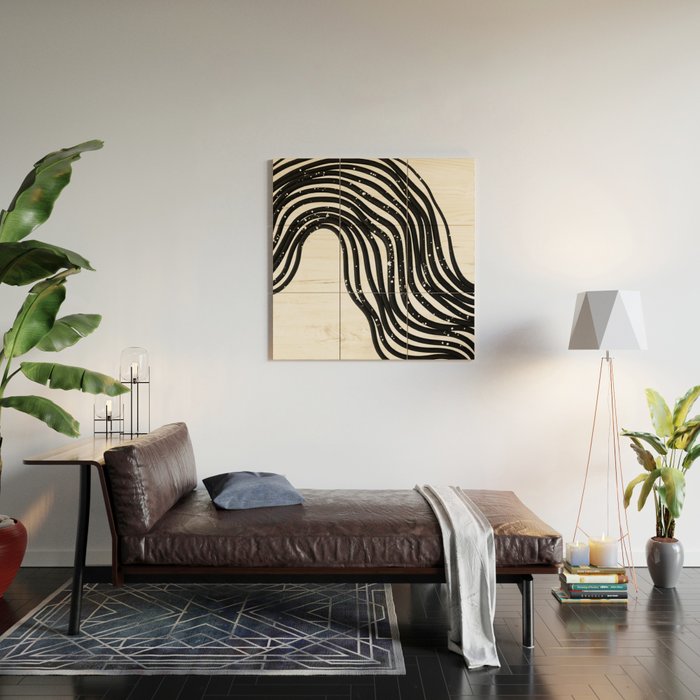 Be Wavy, Never Straight Wood Wall Art Gallery Image 2