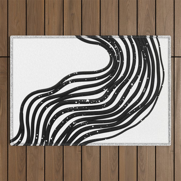 Be Wavy, Never Straight Outdoor Rug Gallery Image 1