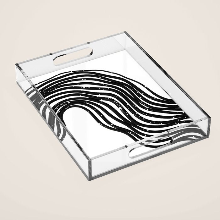 Be Wavy, Never Straight Acrylic Tray Gallery Image 1