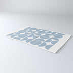 Mid Century Modern Geometric 04 Soft Blue Rug Gallery Image 3
