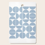 Mid Century Modern Geometric 04 Soft Blue Cutting Board Gallery Image 1